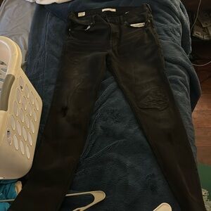 Black Stacked Skinny PacSun Jeans